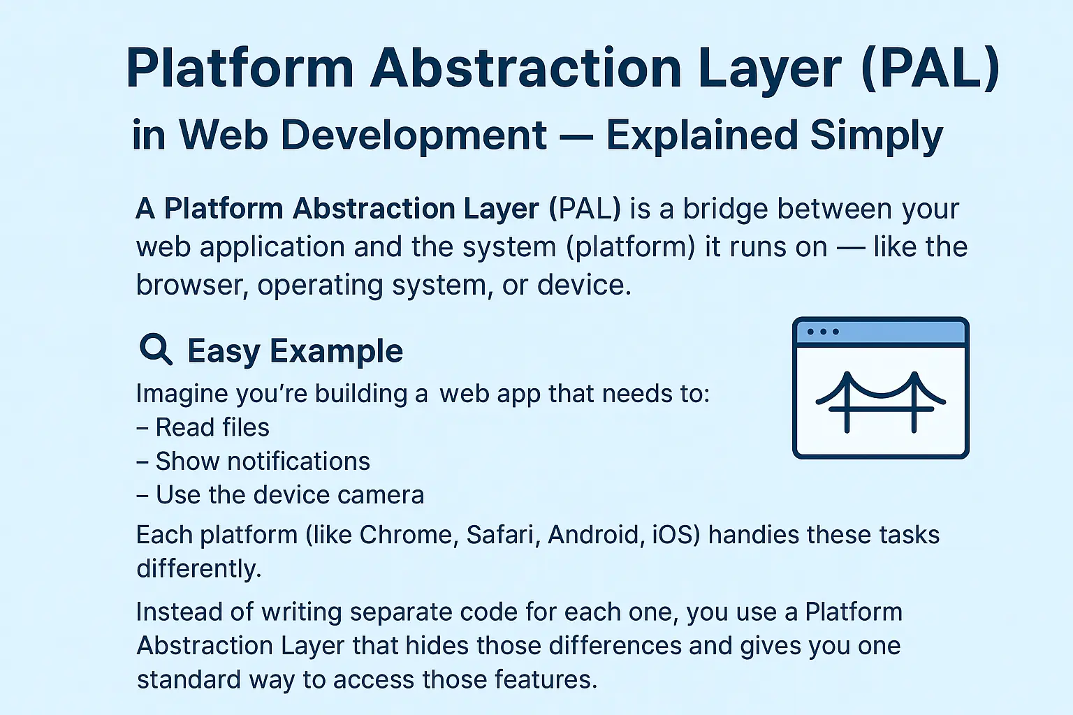 what is a platform abstraction layer in web development