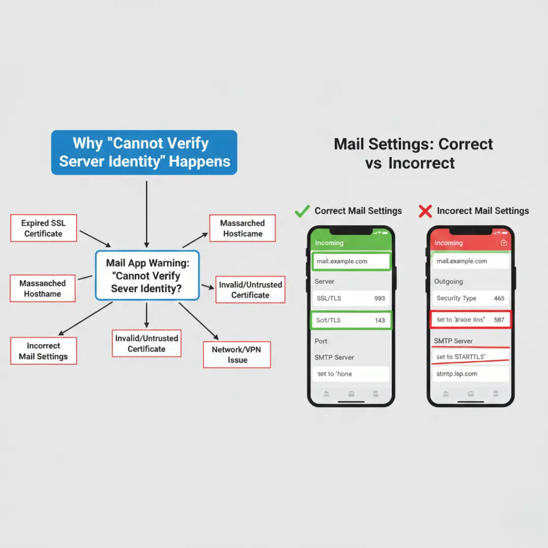 Why Does the “Cannot Verify Server Identity” Error Keep Popping Up?